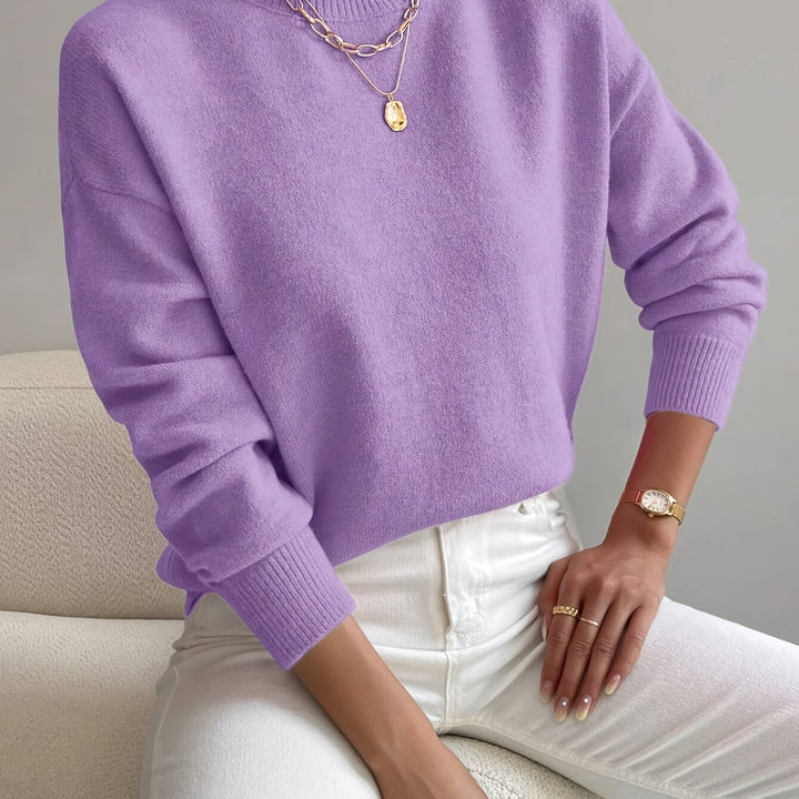 Lola | Mock Neck Long Sleeve Pullover