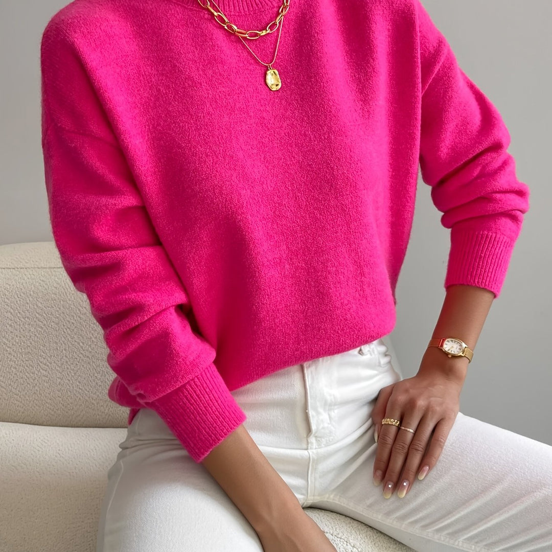 Lola | Mock Neck Long Sleeve Pullover