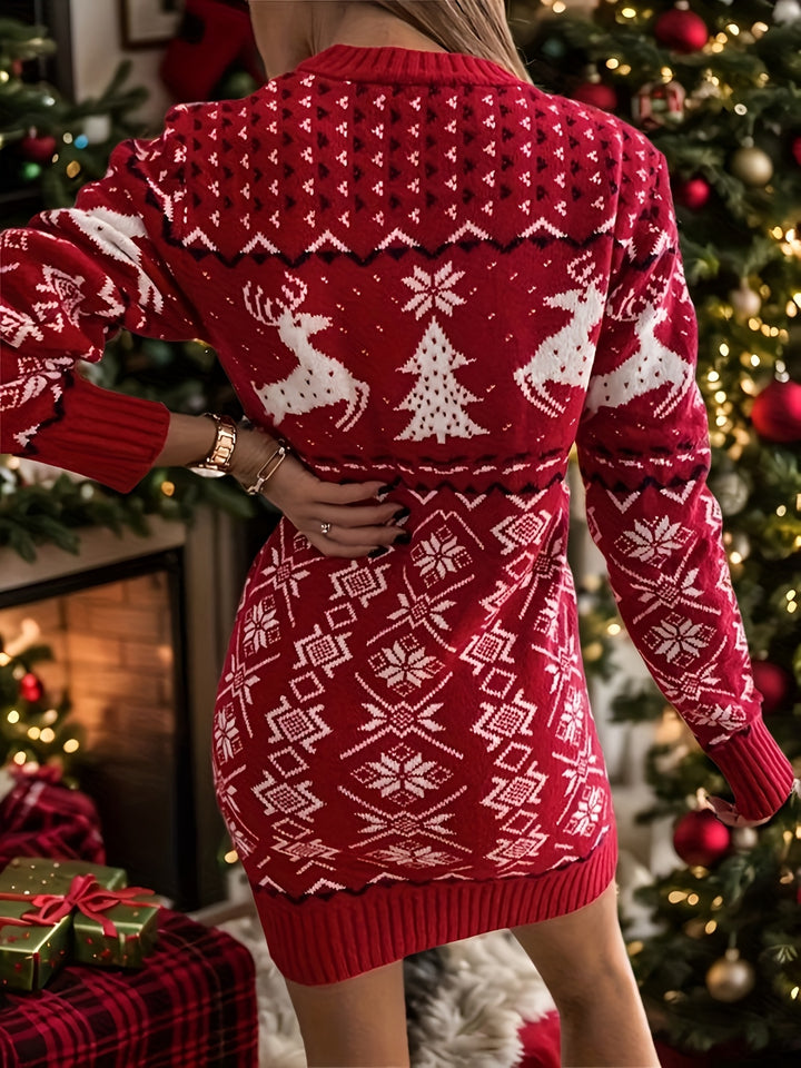 Francis | Festive Christmas Sweater Dress