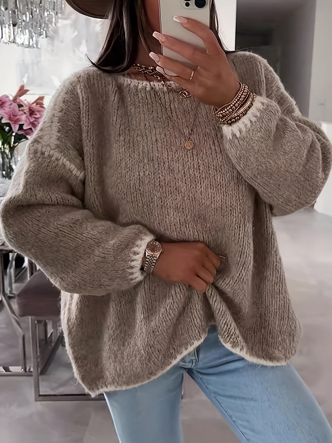Sandra | Off-the-Shoulder Knit Sweater