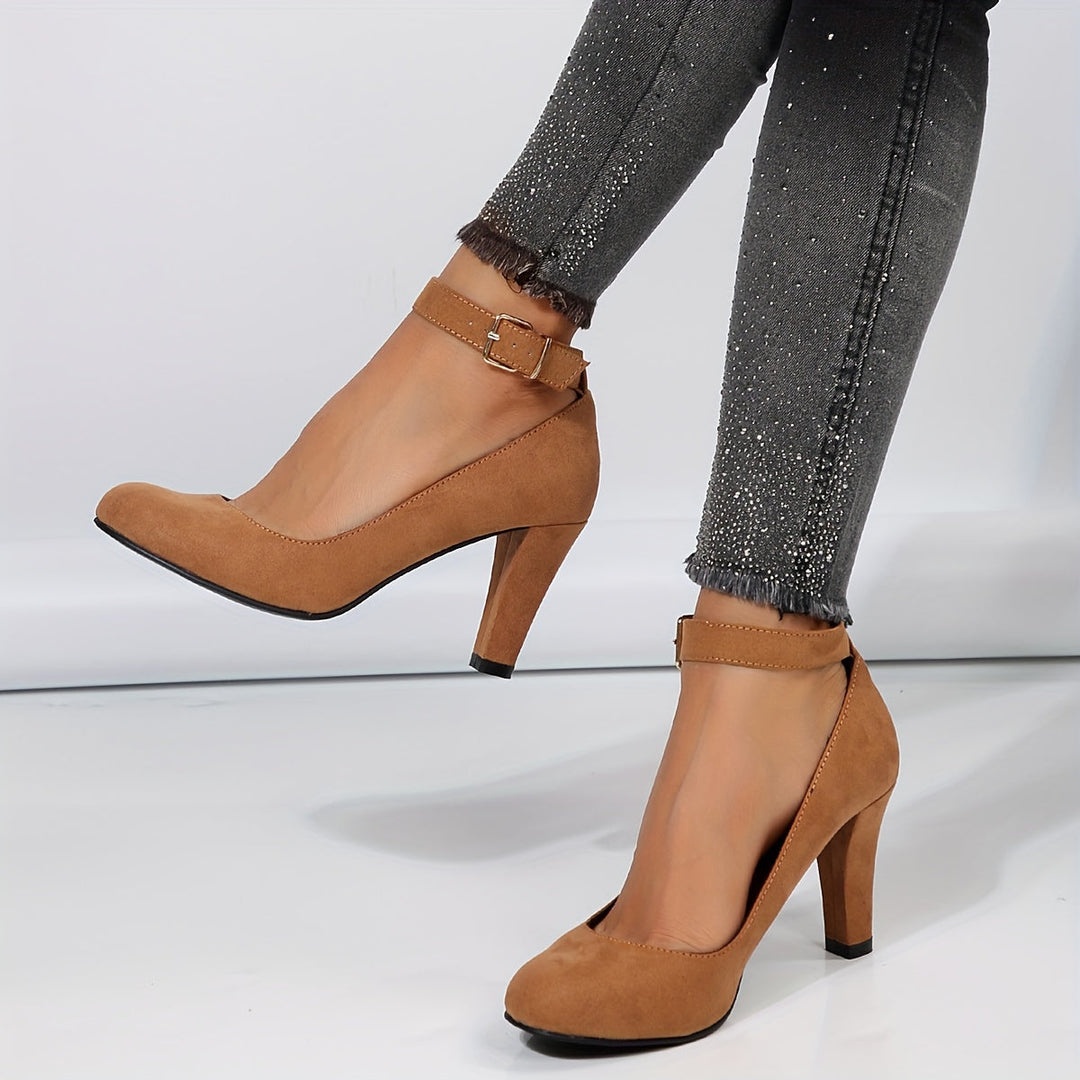 Alice - Elegant Ankle Buckle Heels