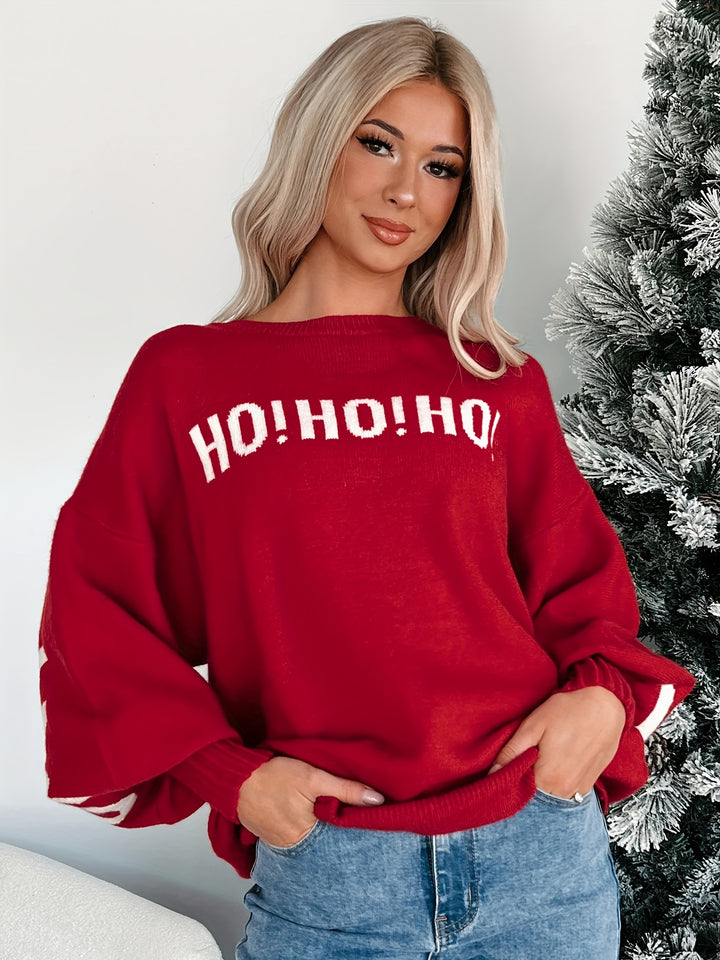 Claudia | Ho Ho Ho Backprint Sweater