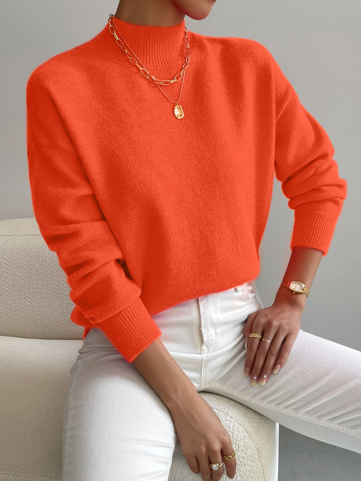 Lola | Mock Neck Long Sleeve Pullover
