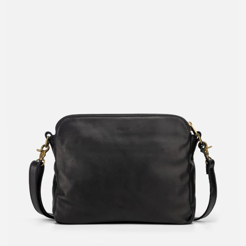 Three-Layer Leather Shoulder Bag