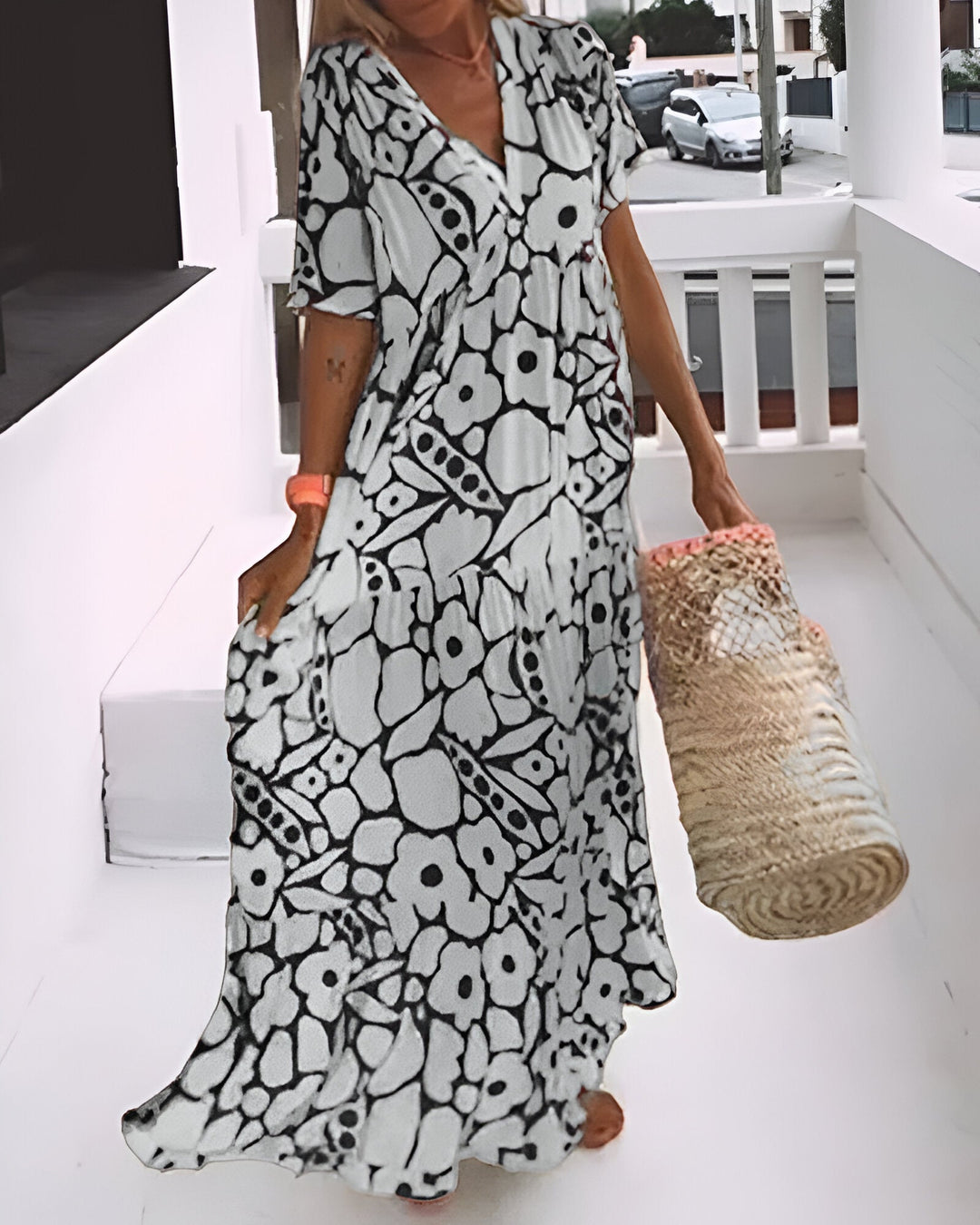 Charlotte | Patterned Midi Dress