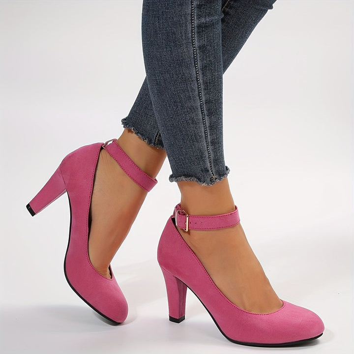 Alice - Elegant Ankle Buckle Heels