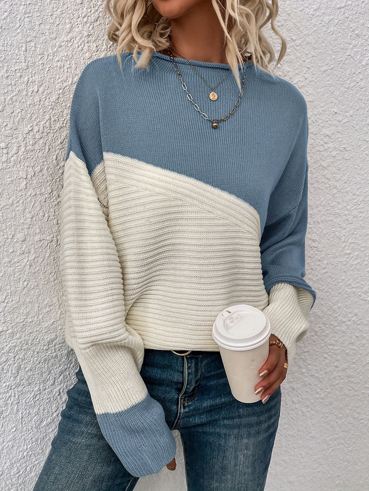 Sharice | Two Colord Drop Shoulder Sweater