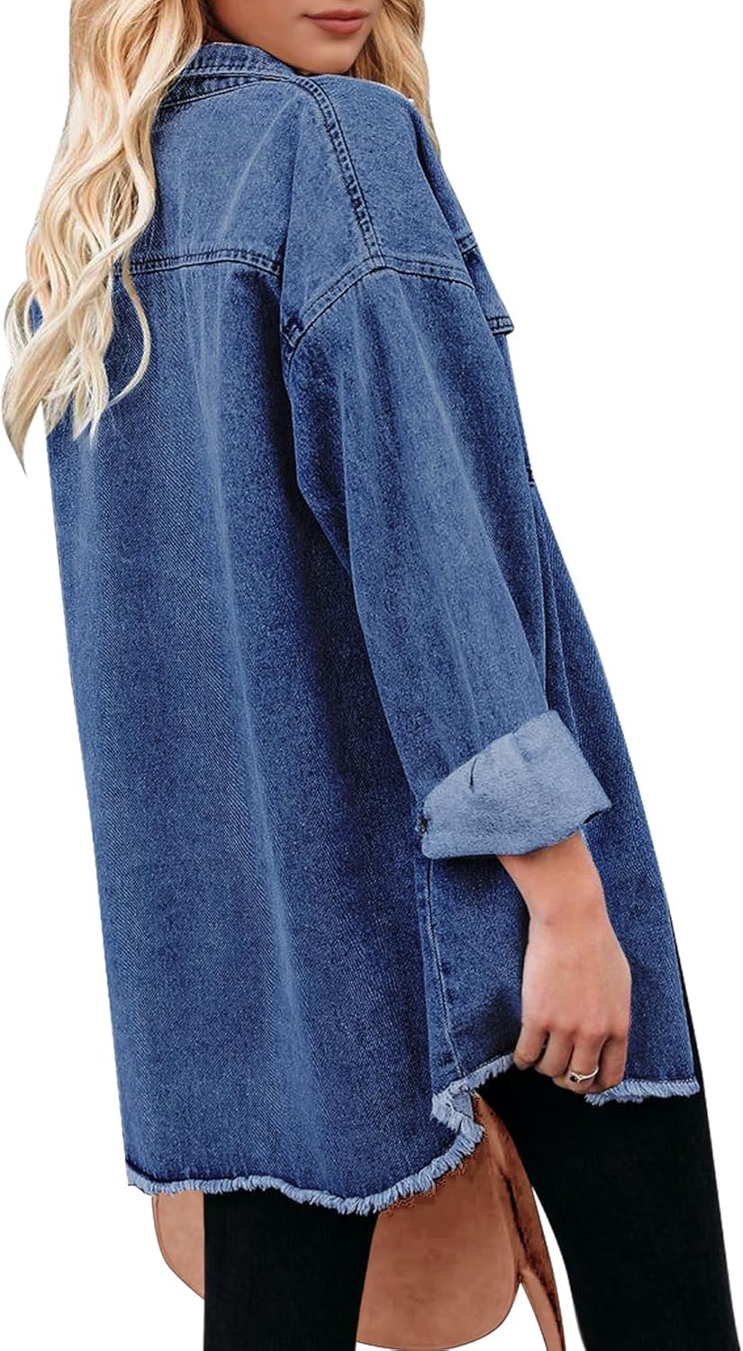 Marianne – Ripped Jean Jacket