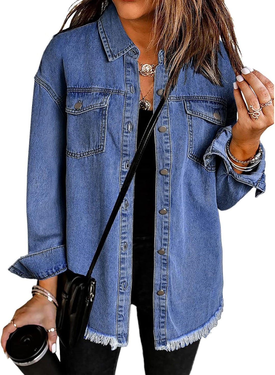 Marianne – Ripped Jean Jacket