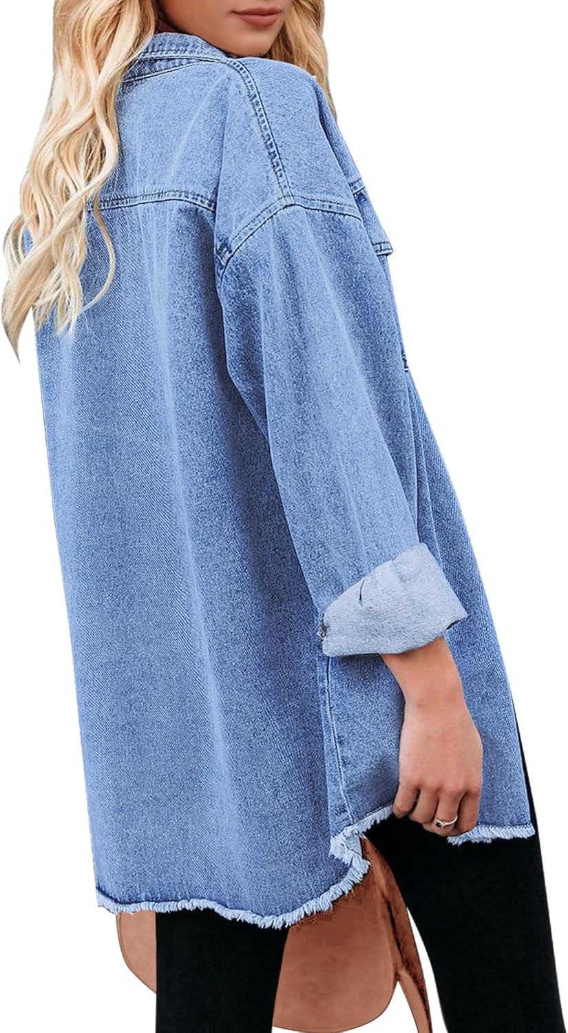 Marianne – Ripped Jean Jacket