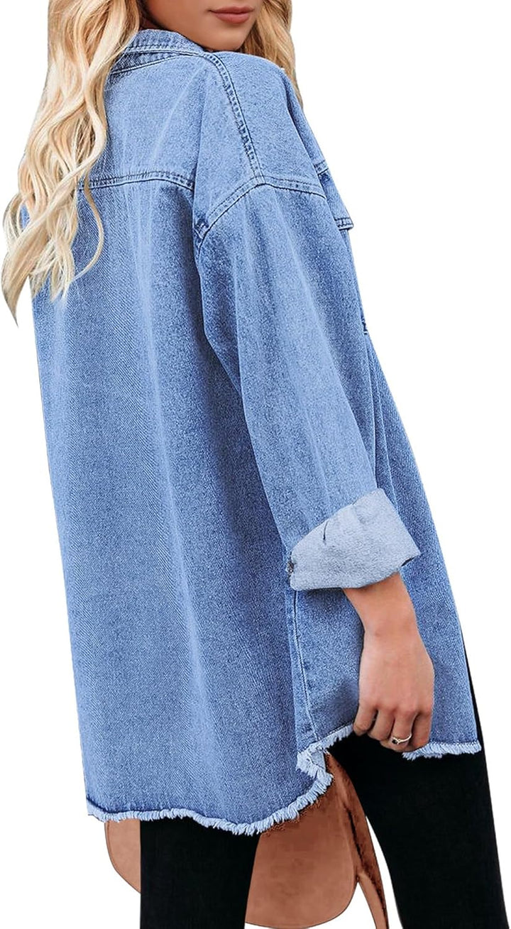 Marianne – Ripped Jean Jacket