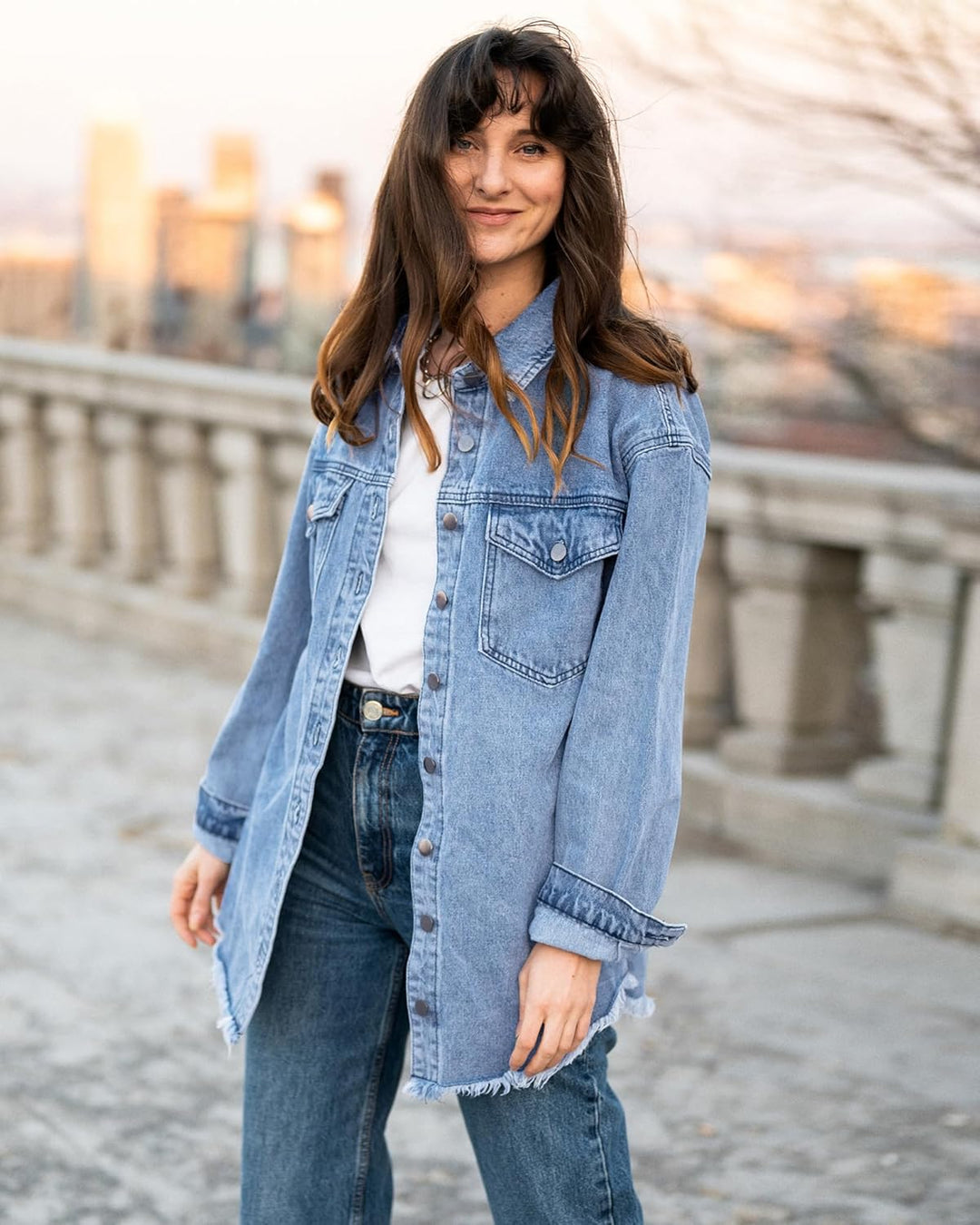 Marianne – Ripped Jean Jacket