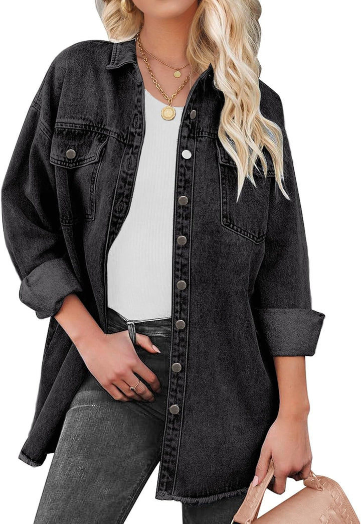 Marianne – Ripped Jean Jacket