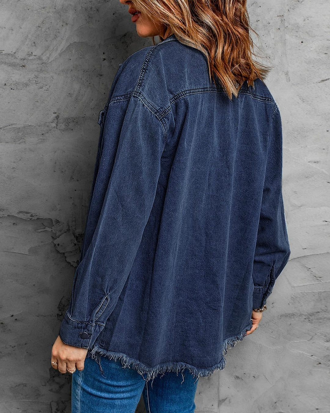 Marianne – Ripped Jean Jacket