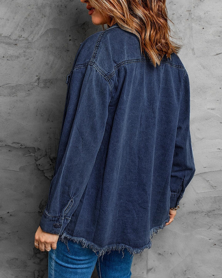 Marianne – Ripped Jean Jacket