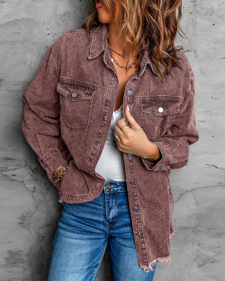 Marianne – Ripped Jean Jacket
