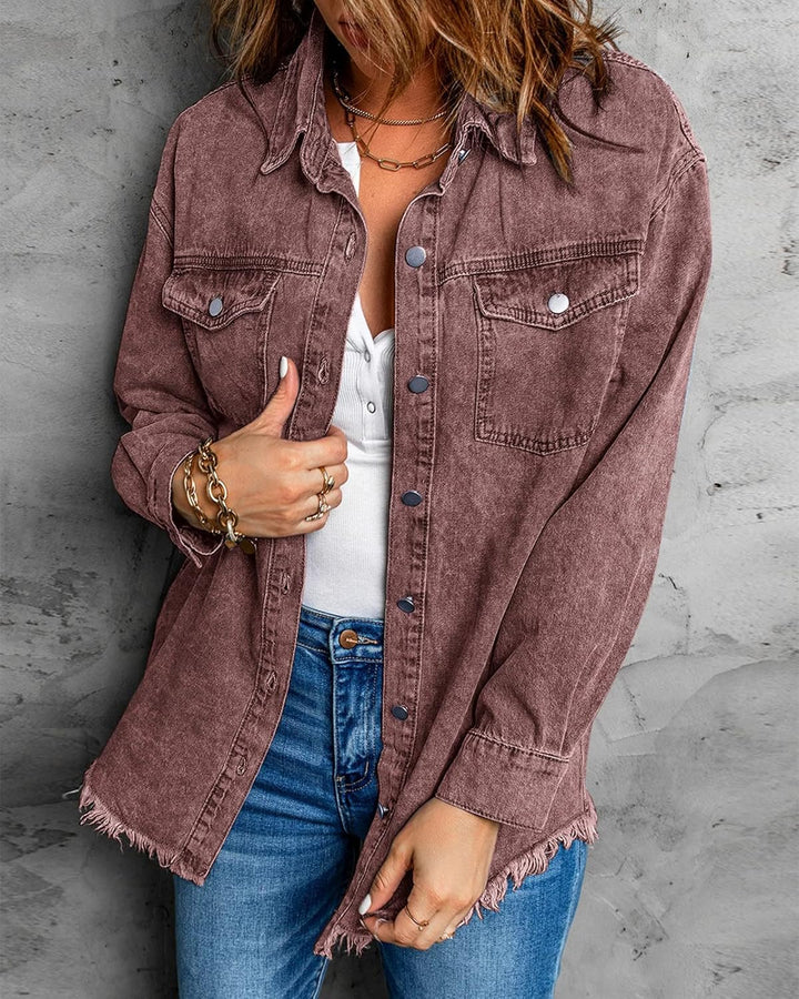 Marianne – Ripped Jean Jacket