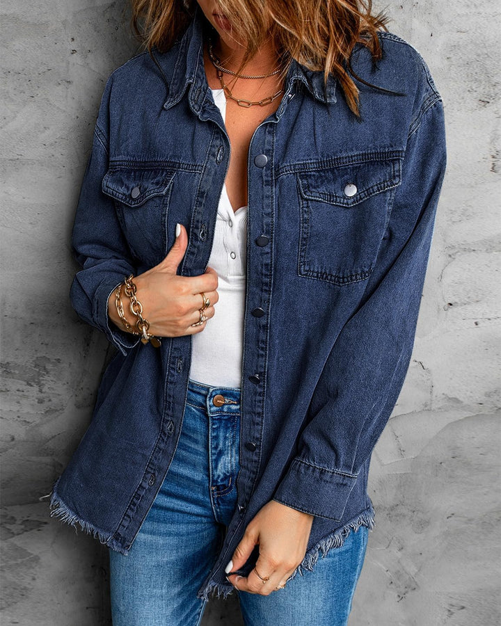 Marianne – Ripped Jean Jacket
