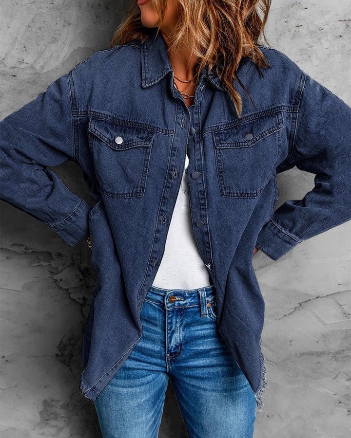 Marianne – Ripped Jean Jacket