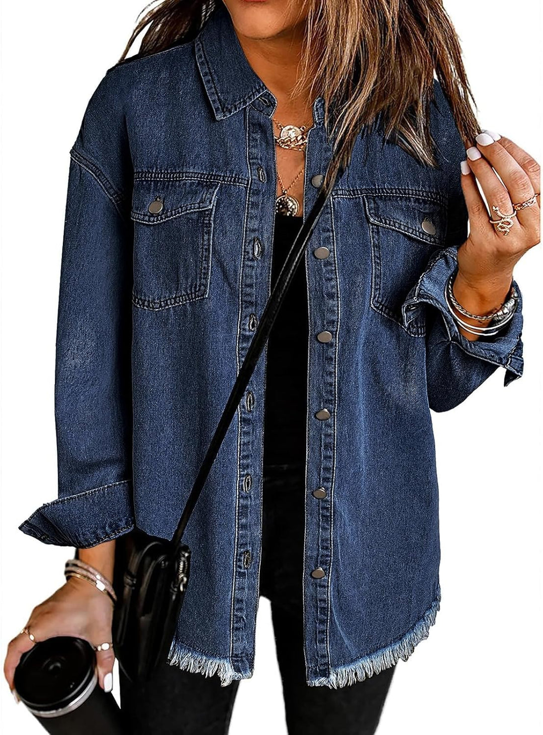 Marianne – Ripped Jean Jacket