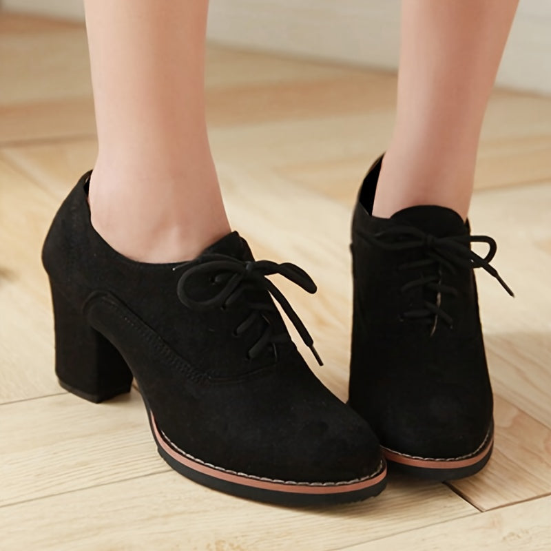 Lydia - Comfortable Lace-up Pumps