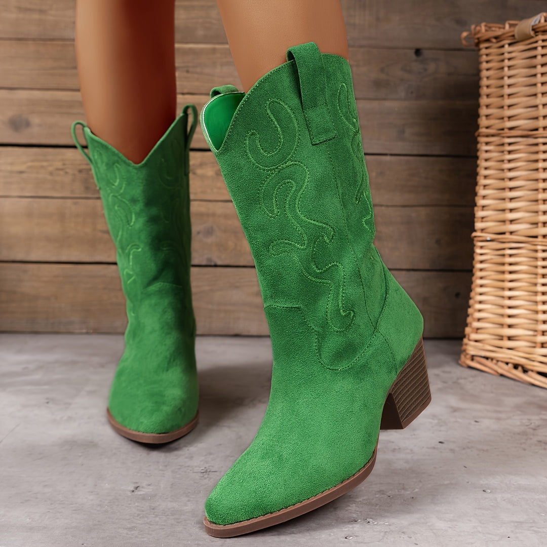 Gorgiana - Mid-Calf Chunky Boots