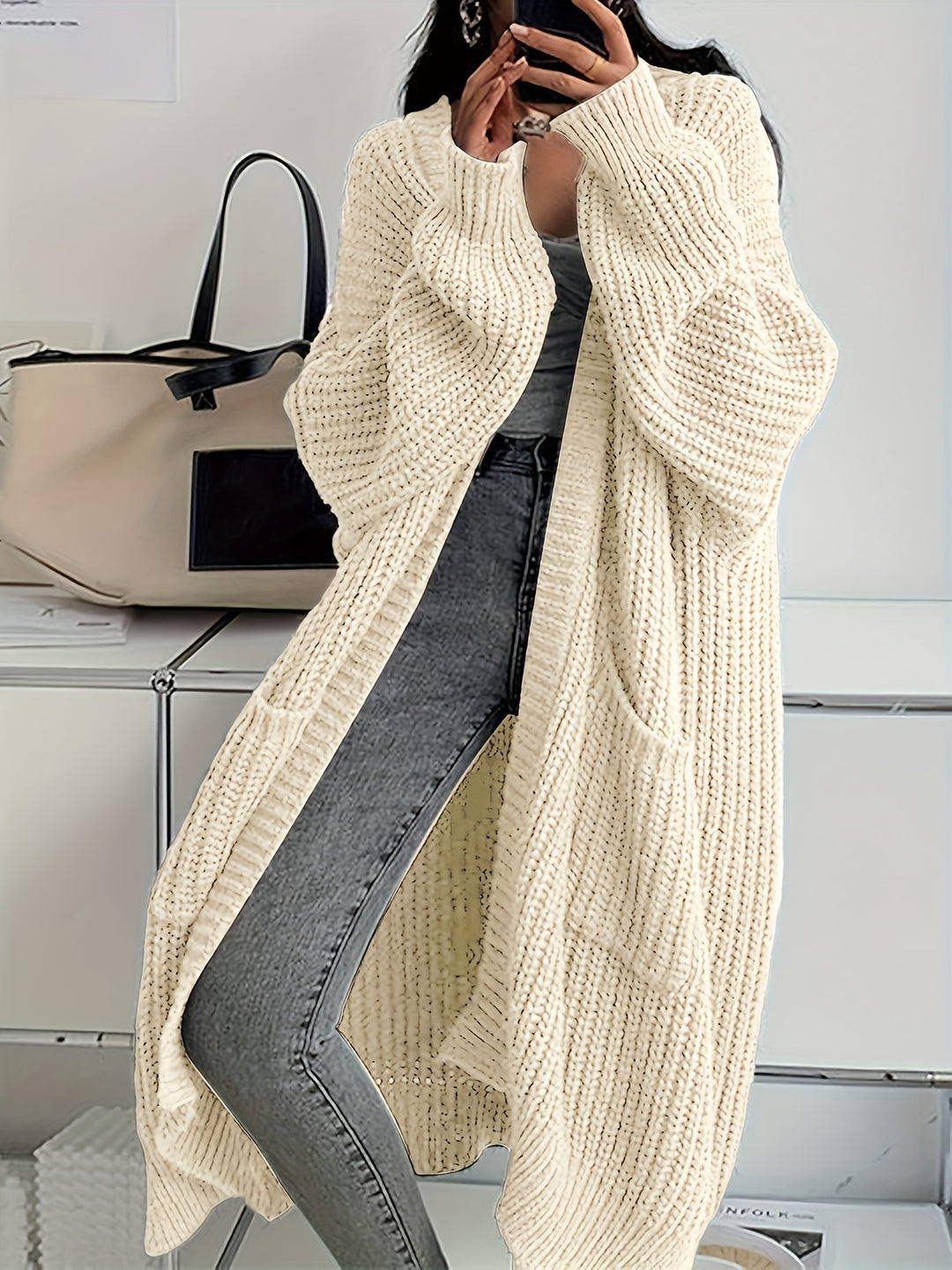 Cammy | Long Open Front Cardigan