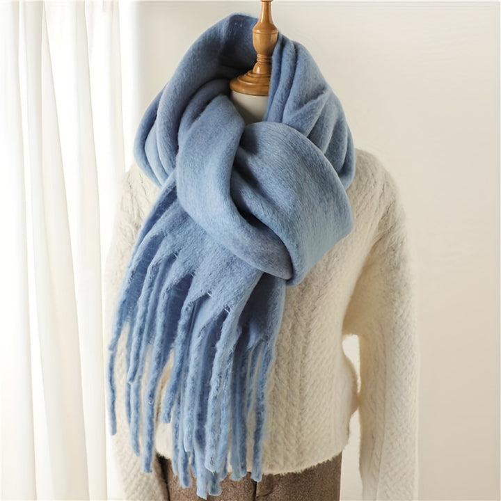 Emeline | Thick Winter Scarf with Fringe