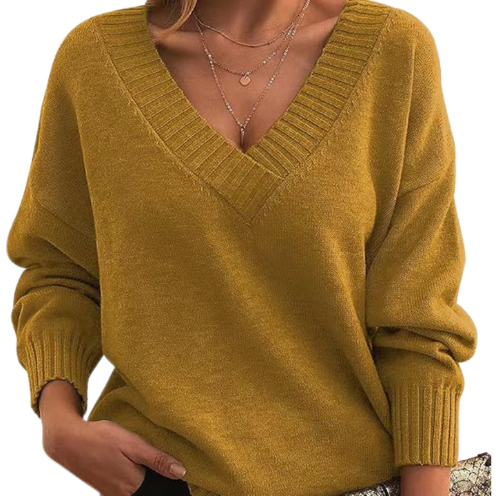 Christl | Elegant V-Neck Cashmere Sweater