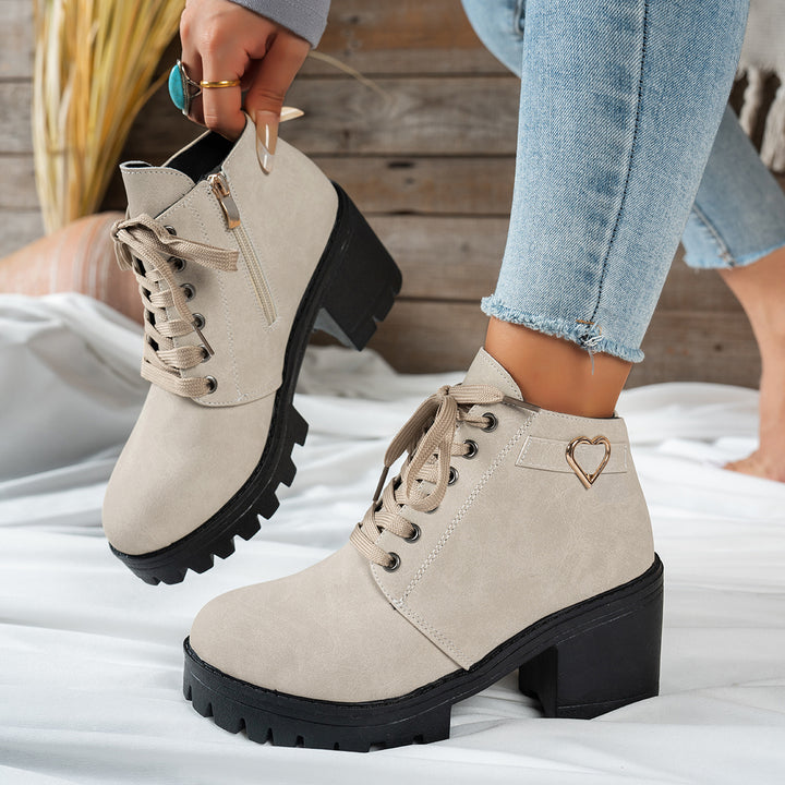 Jilly - Wide & Swolen Foot Lace Up Boots