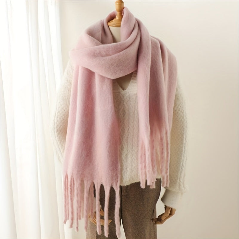 Emeline | Thick Winter Scarf with Fringe