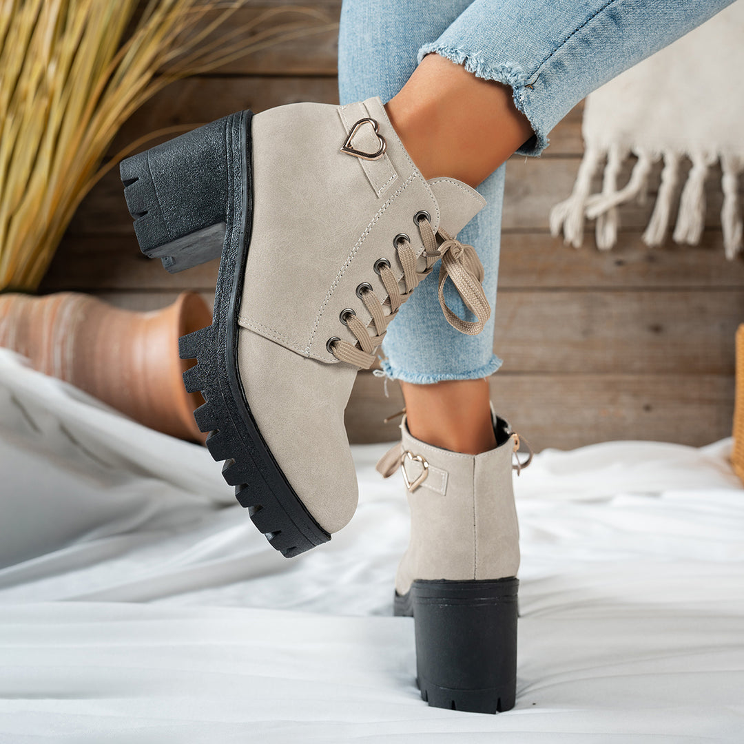 Jilly - Wide & Swolen Foot Lace Up Boots