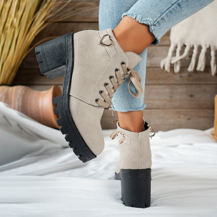 Jilly - Wide & Swolen Foot Lace Up Boots