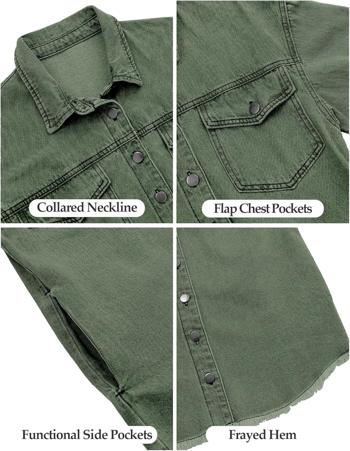 Marianne – Ripped Jean Jacket