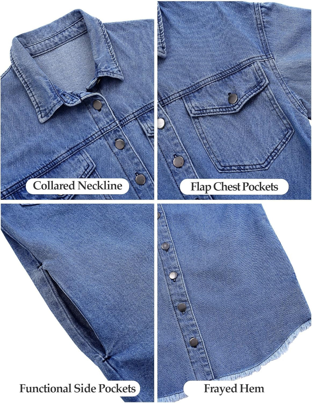 Marianne – Ripped Jean Jacket