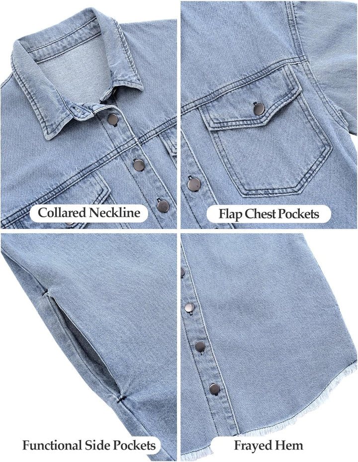 Marianne – Ripped Jean Jacket