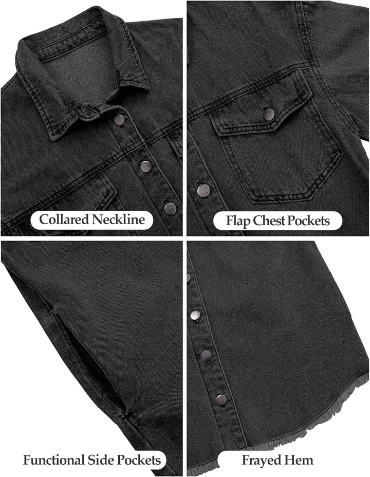 Marianne – Ripped Jean Jacket