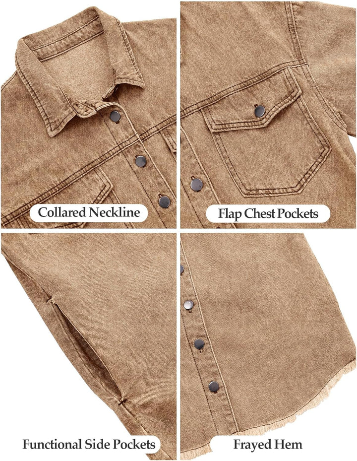 Marianne – Ripped Jean Jacket