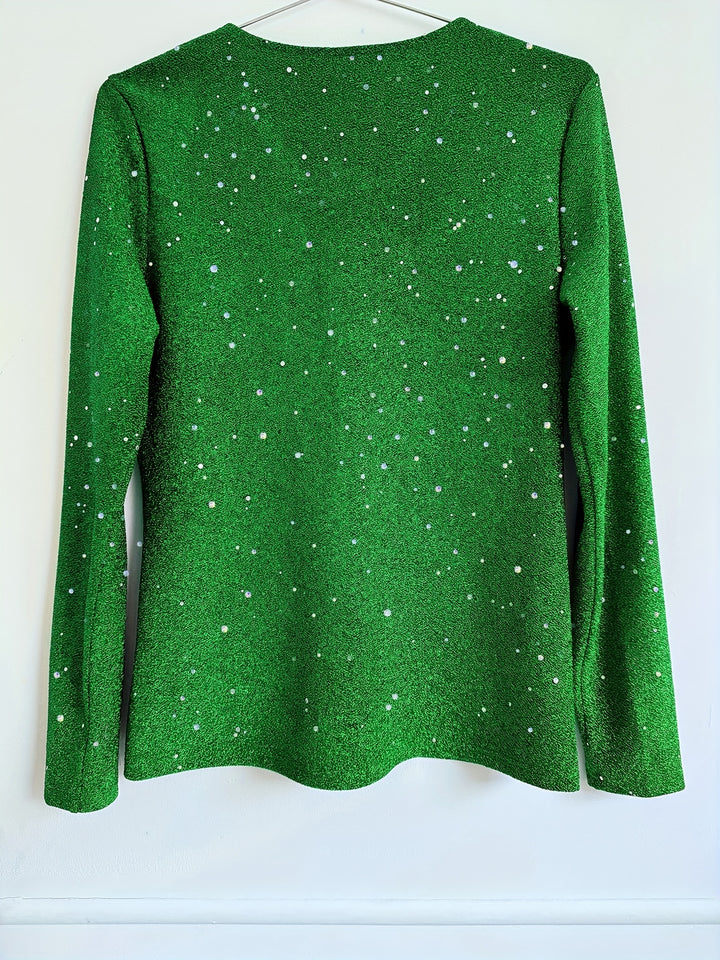 Bernadette | Slim Fit Glitter Top