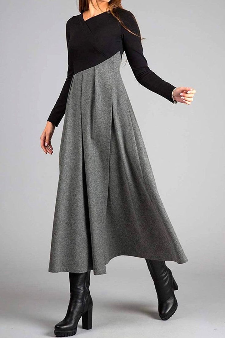 Desiree - Long-Sleeved Maxi Dress