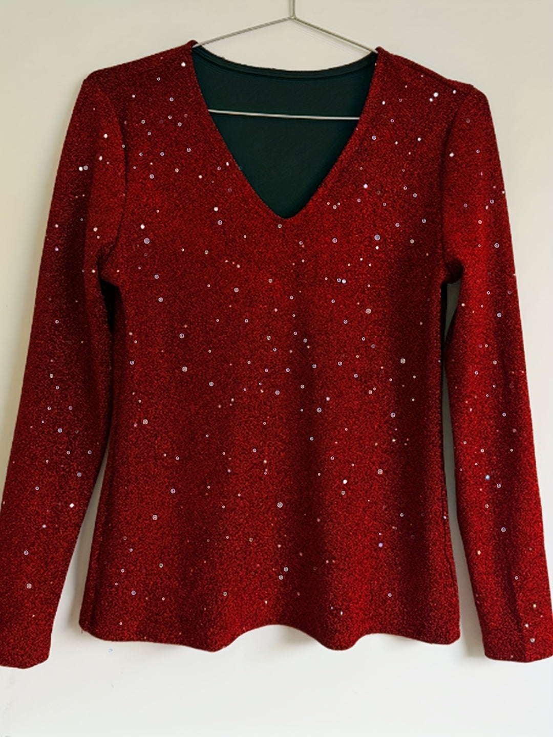 Bernadette | Slim Fit Glitter Top