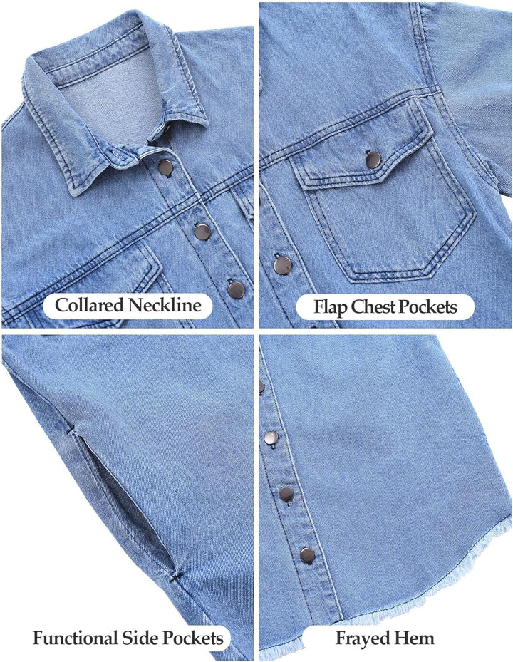 Marianne – Ripped Jean Jacket