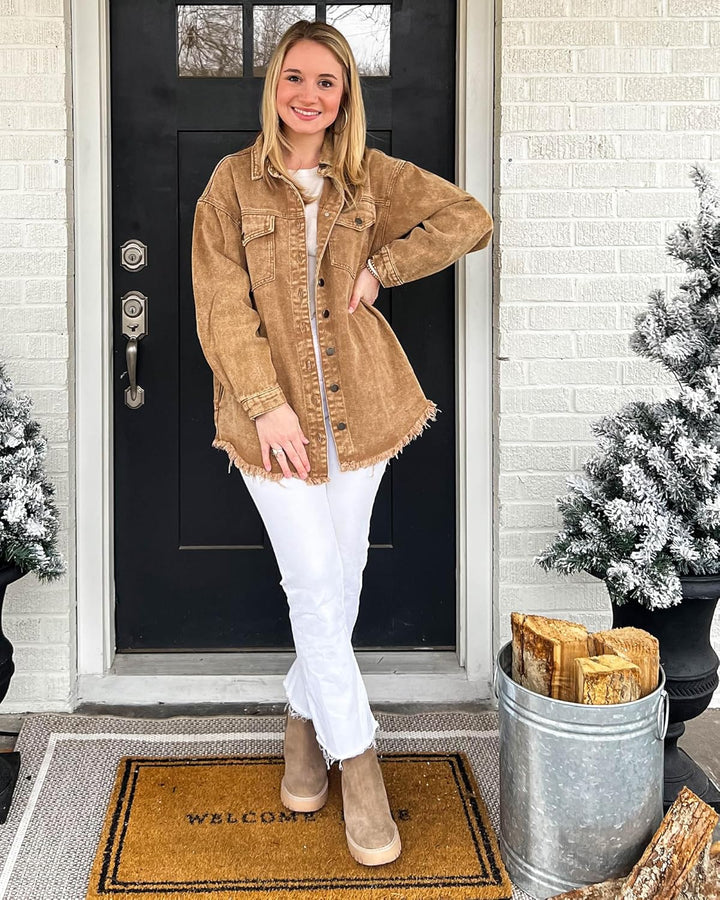 Marianne – Ripped Jean Jacket