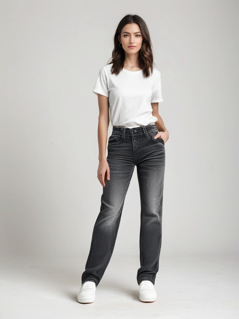 Sophia - Flared Jeans in Light Washed Denim