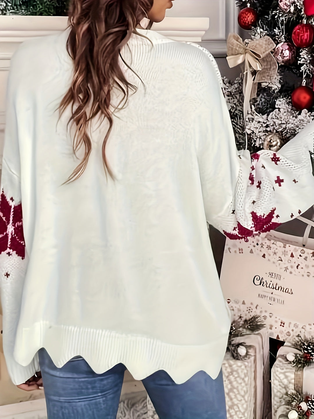 Audrey | Red Green Festive Sweater