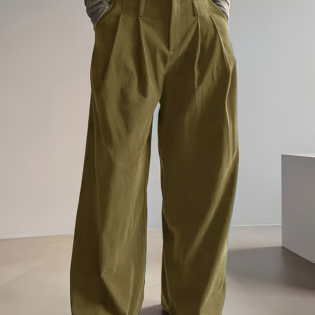 Sementha | Corduroy Pants with Button close