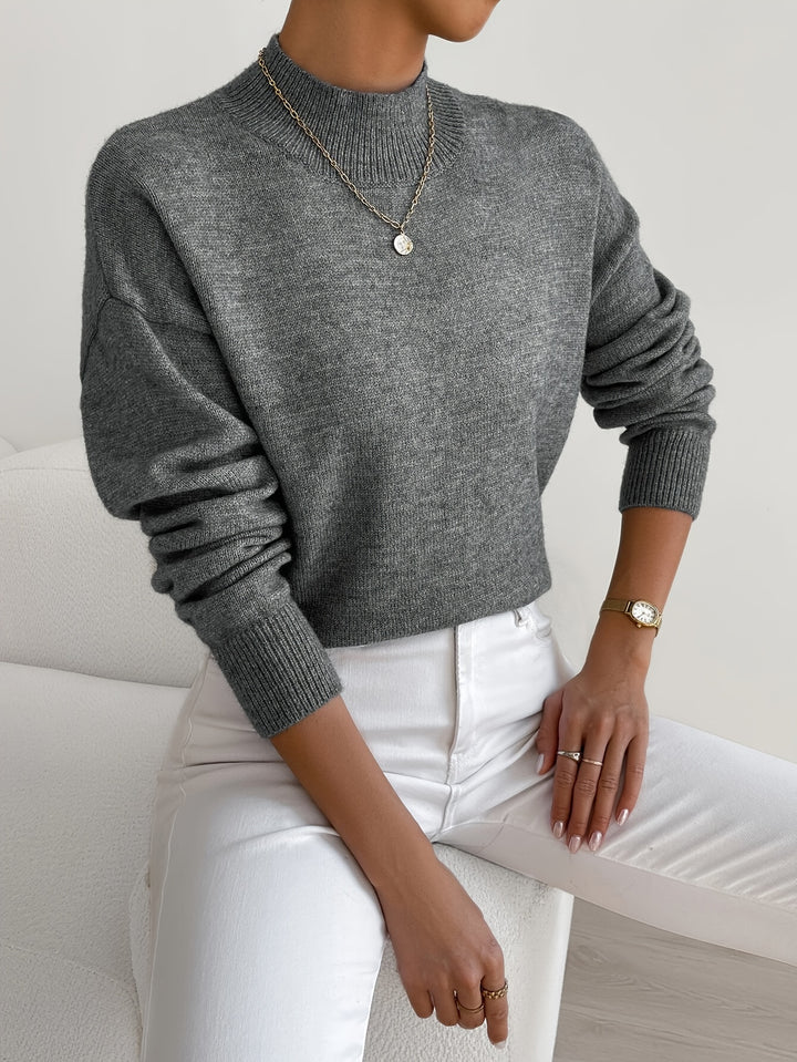 Lola | Mock Neck Long Sleeve Pullover