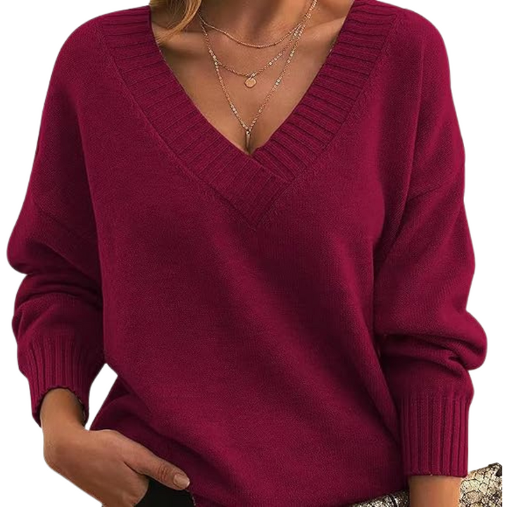 Christl | Elegant V-Neck Cashmere Sweater