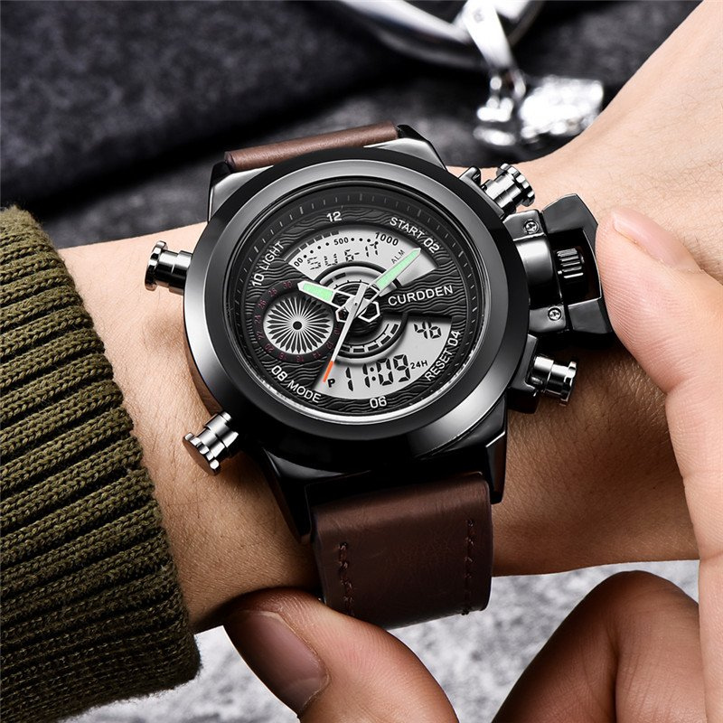 Dual Time Fashion Chronograph Watch