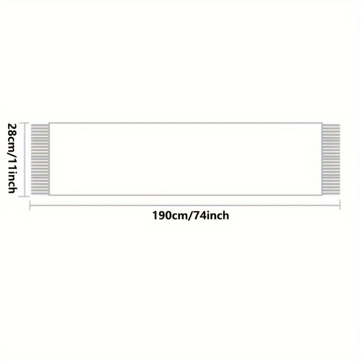 Emeline | Thick Winter Scarf with Fringe